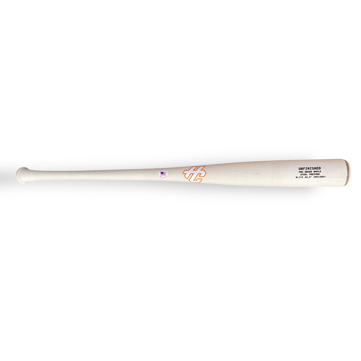 pro grade maple baseball bat i13 unfinished steel pressed raw wood bat