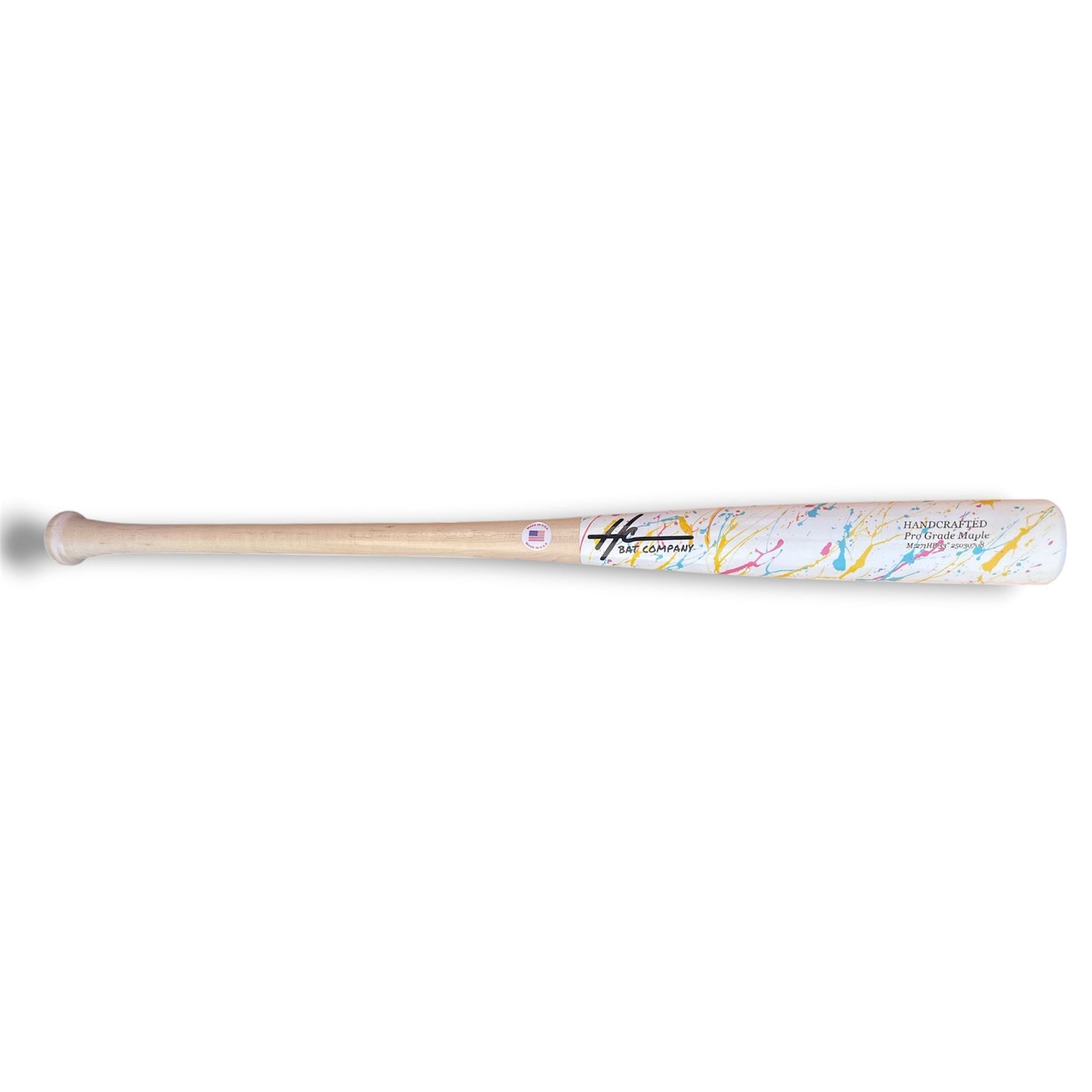 pro grade maple baseball bats 271HB and 110HB splatter design