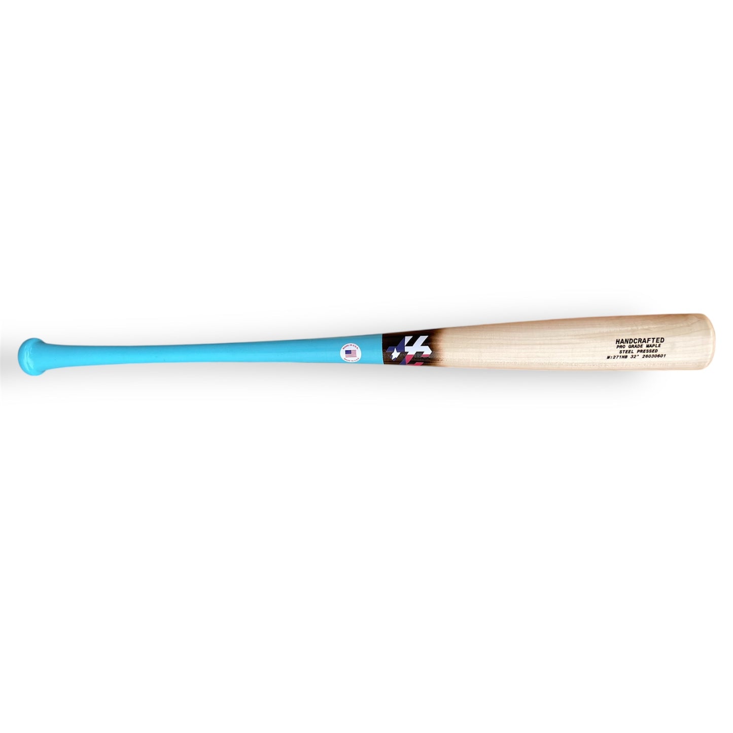 pro select maple baseball bat blue flamed handle steel pressed natural barrel
