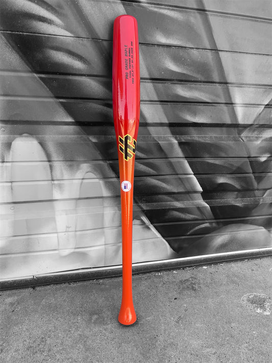 tb02 maple baseball bat 27.5 inch hc bats lightweight youth bat orange red