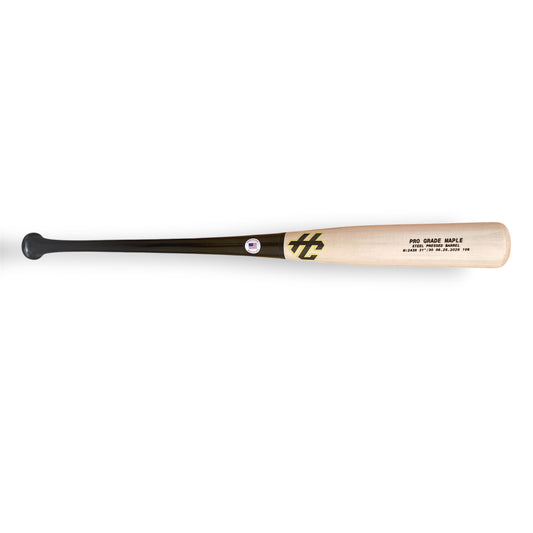243r maple baseball bat 31 inch hc bats pro grade maple end loaded power bat black handle natural barrel