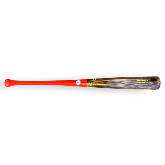 ash wood baseball bat 271hb 31 inch red handle flamed barrel