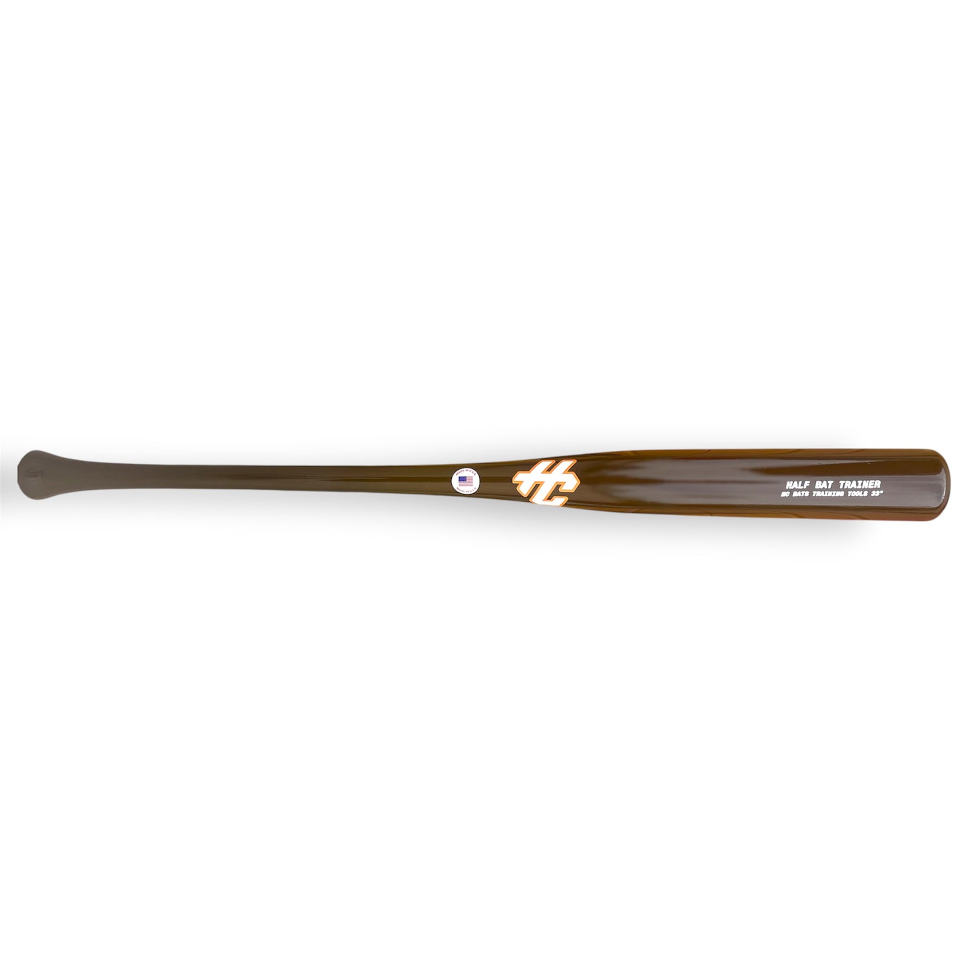hc half bat trainer 33 inch or 32 inch premium maple baseball sweet spot training bat