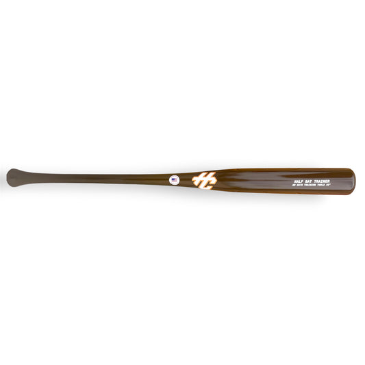 hc half bat trainer 33 inch or 32 inch premium maple baseball sweet spot training bat
