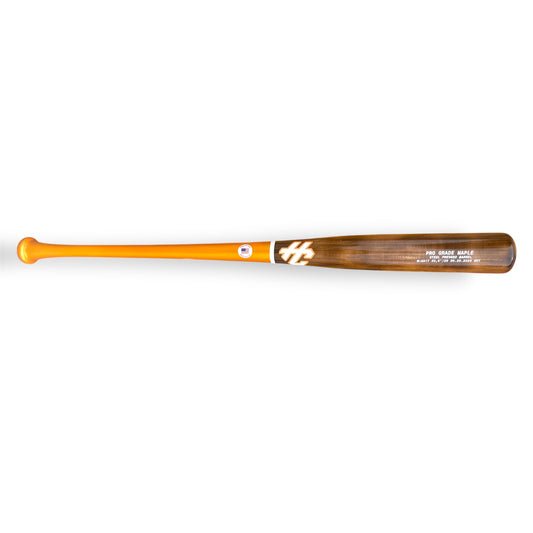 ka17 maple baseball bat 33.5 inch hc bats pro grade maple orange handle walnut barrel
