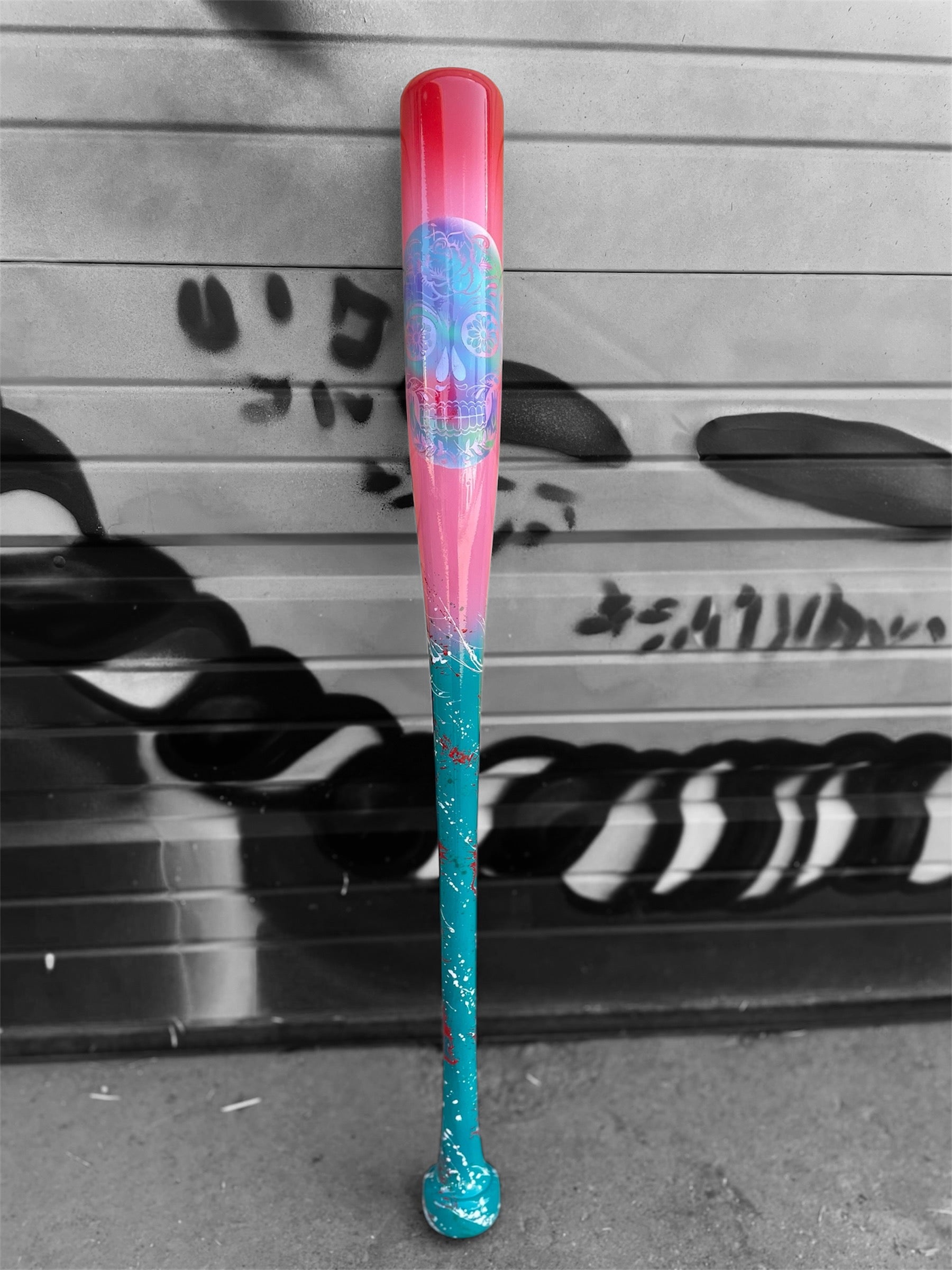limited edition 243r maple baseball bat dia de los muertos design