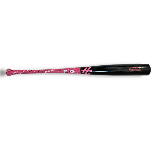 pro grade maple baseball bat 143HB 33.5 inch pink splatter handle balanced power bat