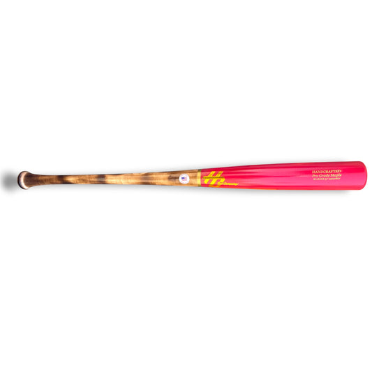 pro grade maple baseball bat 180HB 33 inch red barrel flamed handle balanced bat