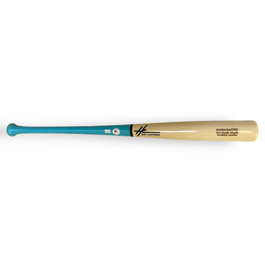 pro grade maple baseball bat 195hb 33 inch balanced blue handle natural barrel