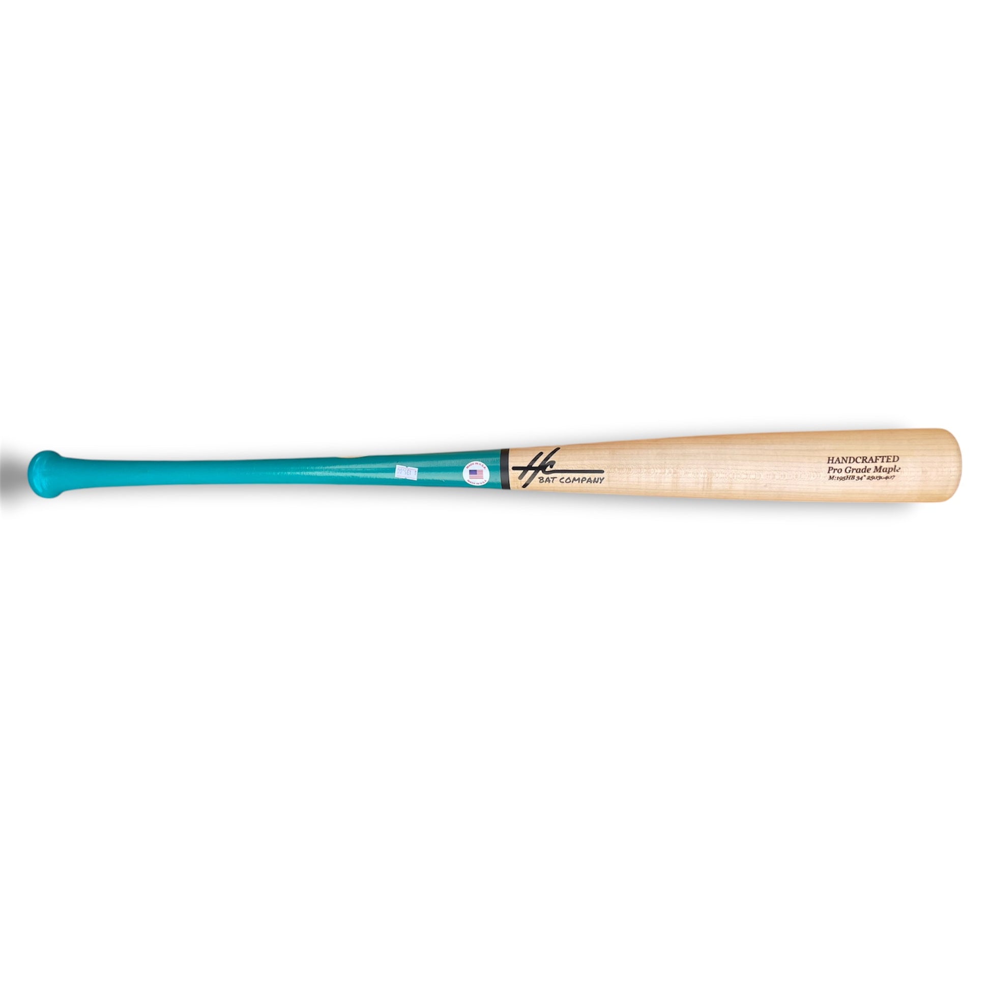 pro grade maple baseball bat 195hb 34 inch slight end loaded bat green handle