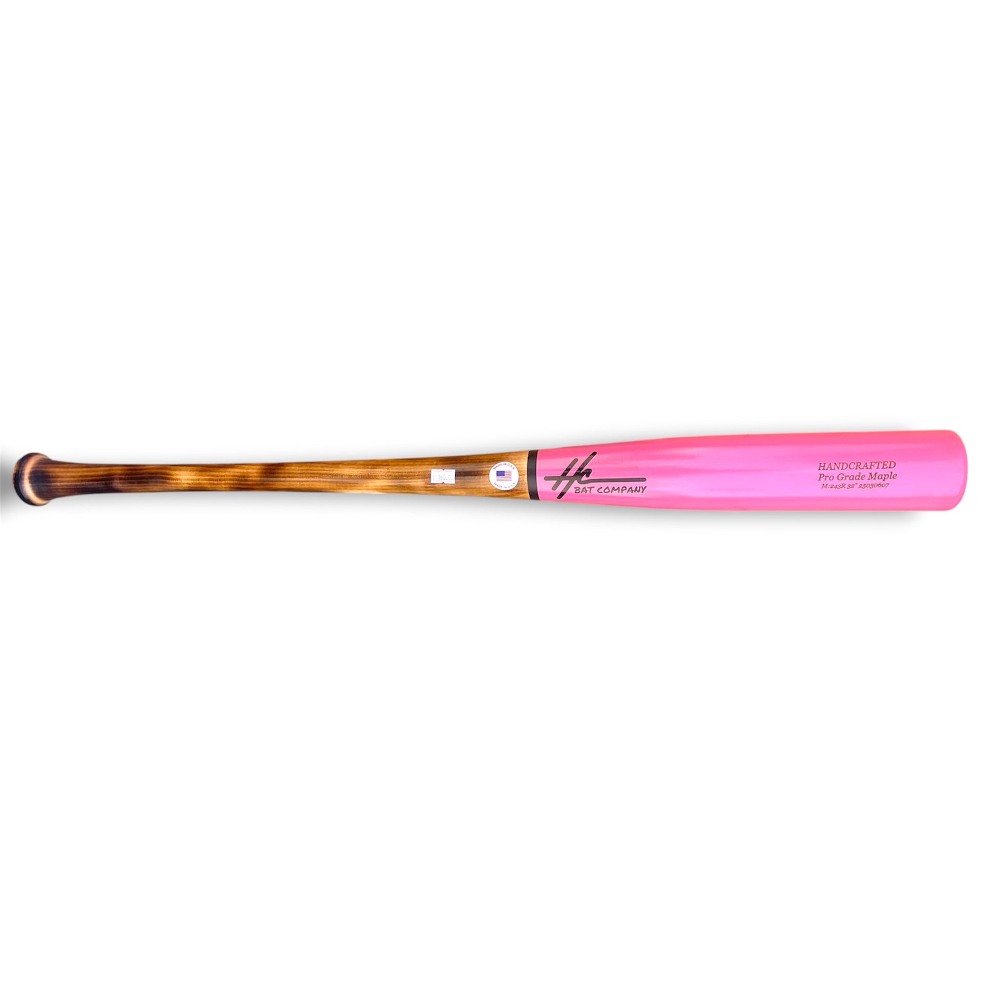 pro grade maple baseball bat 243R 32 inch pink barrel power bat