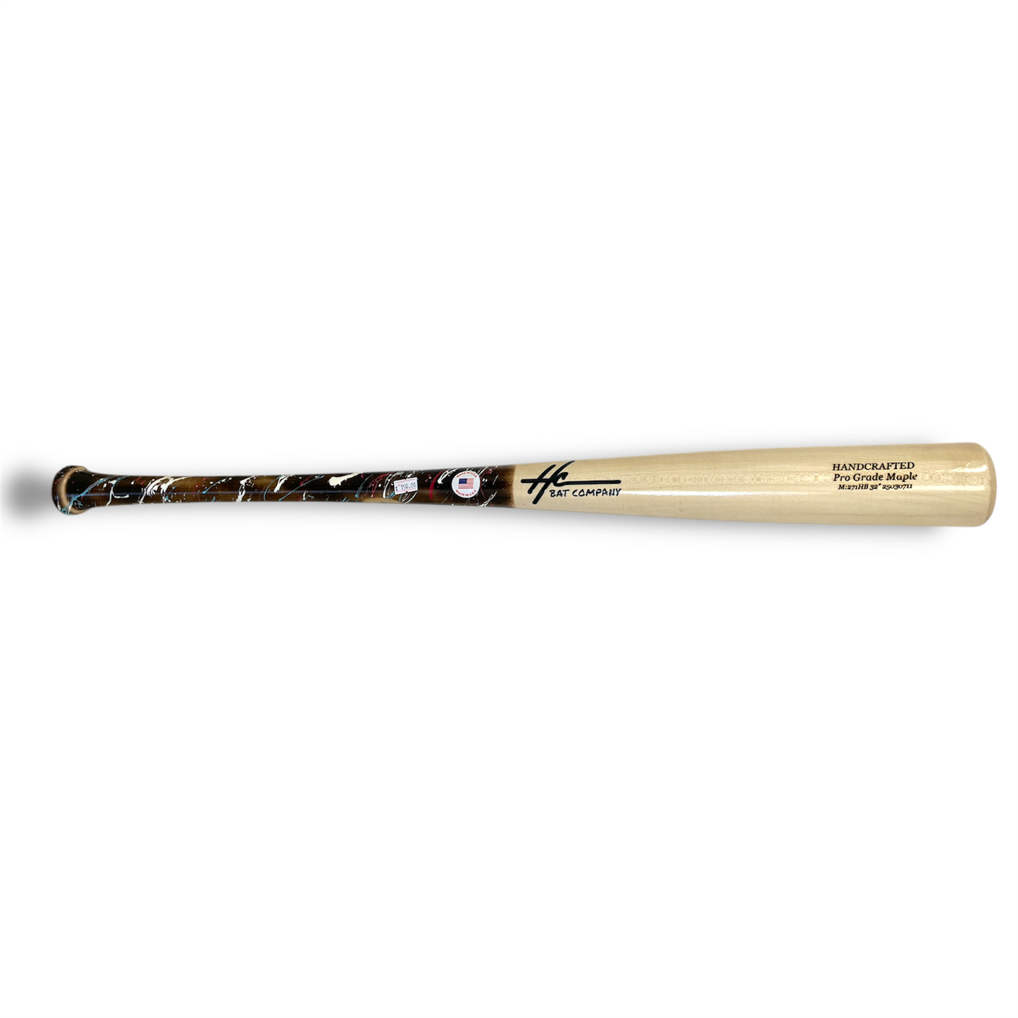 pro grade maple baseball bat 271HB 32 inch splatter handle balanced bat