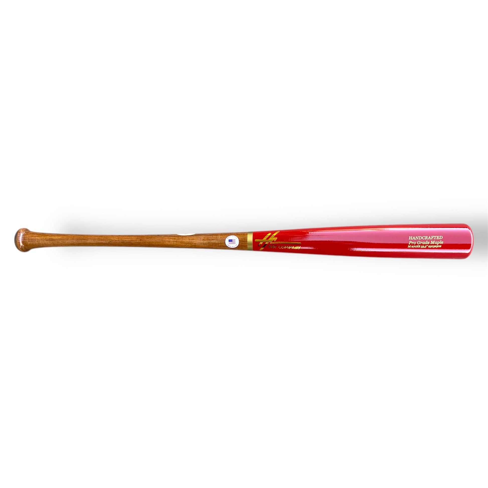 pro grade maple baseball bat 271HB 33.5 inch red barrel balanced bat