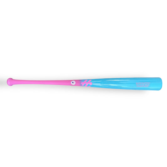pro grade maple baseball bat 271HB 33 inch pink handle blue barrel balanced bat