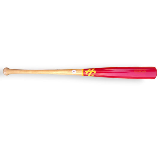 pro grade maple baseball bat i13 33.5 inch end loaded power bat red barrel