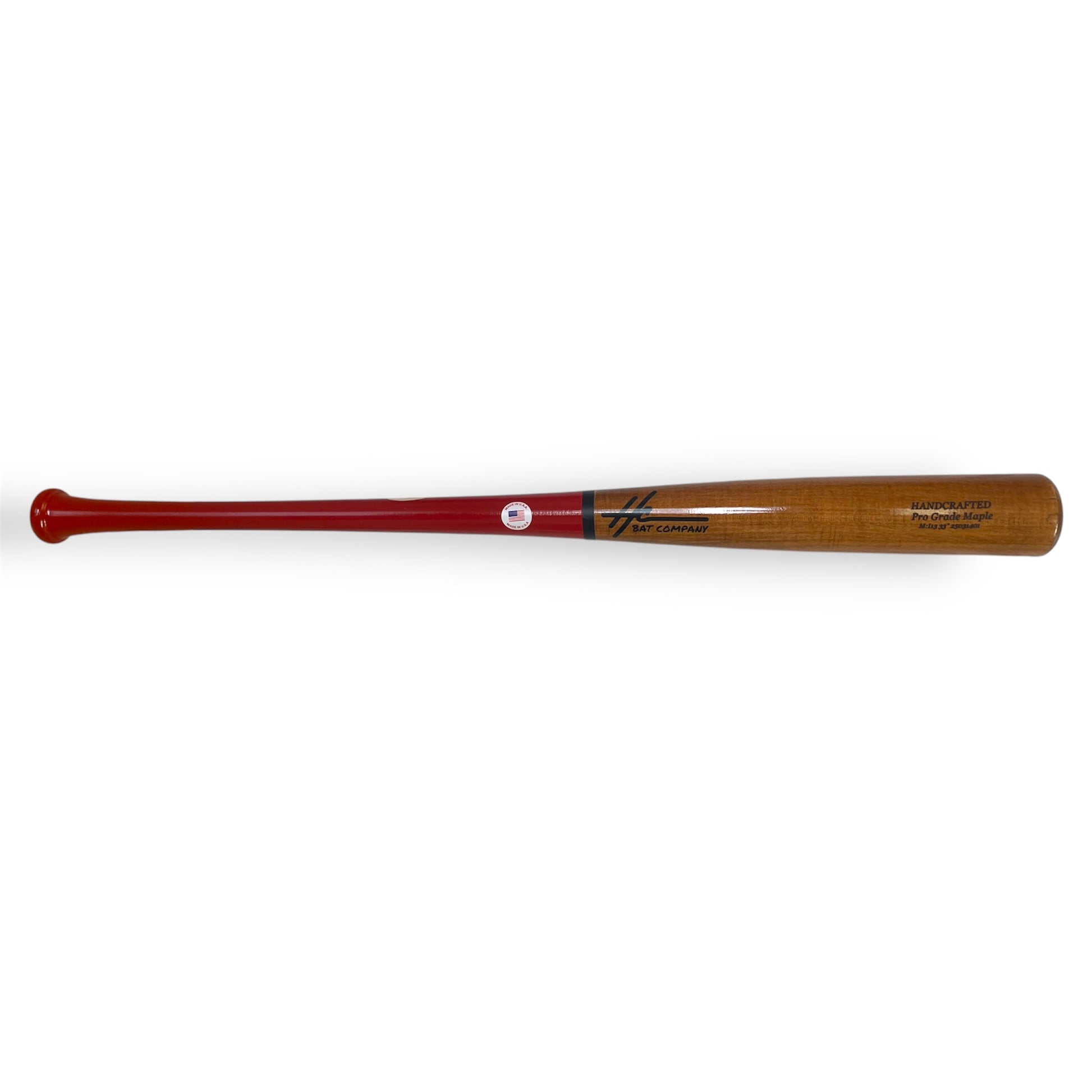 pro grade maple baseball bat i13 33 inch red handle gloss power bat
