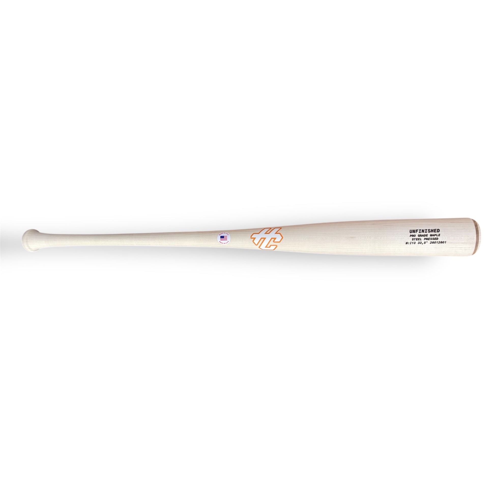pro grade maple baseball bat i13 unfinished steel pressed raw wood bat