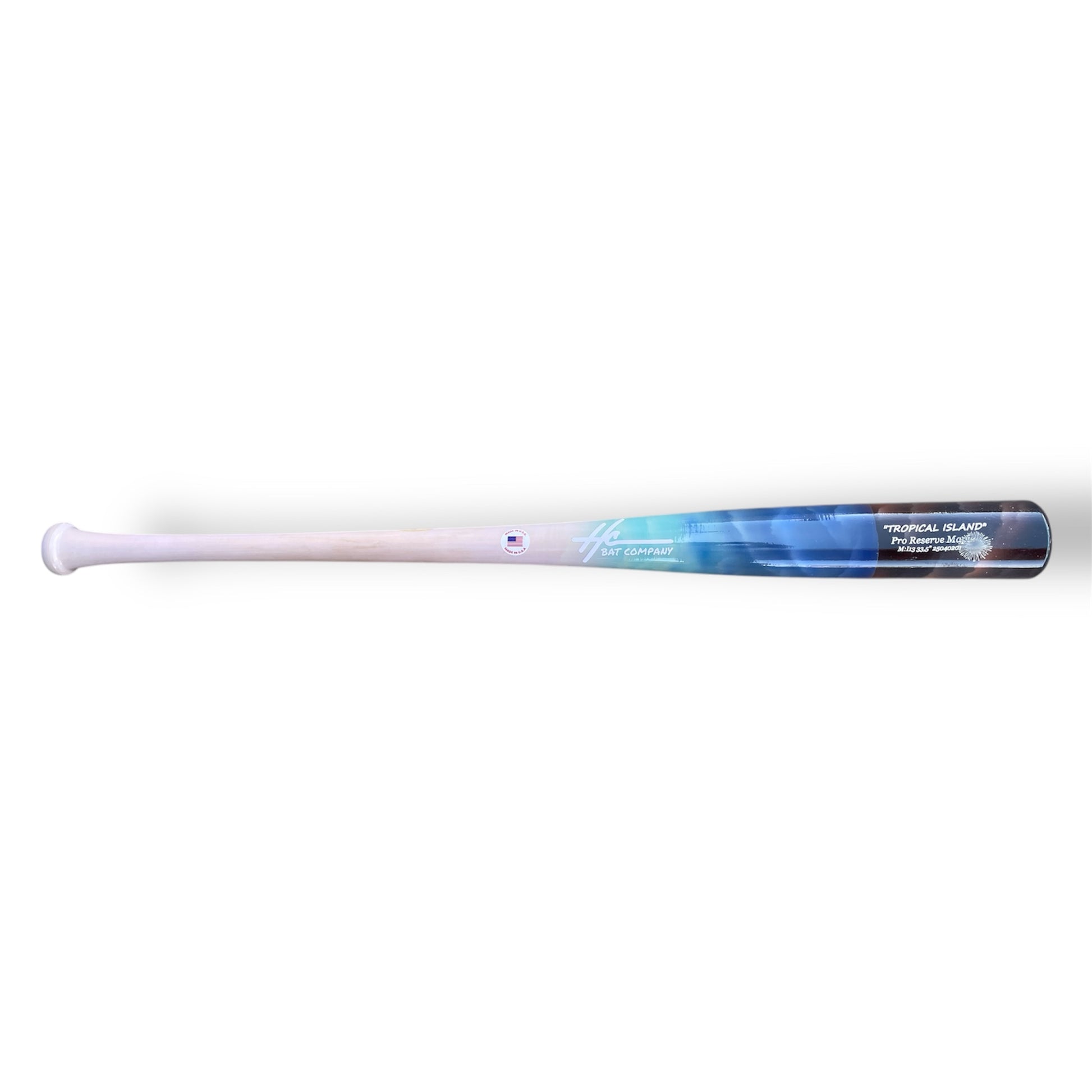 pro reserve maple baseball bat i13 tropical island 33.5 inch end loaded bat
