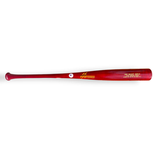 pro select maple baseball bat sk6 32 inch balanced swing steel pressed red wood bat hc bat company made to order