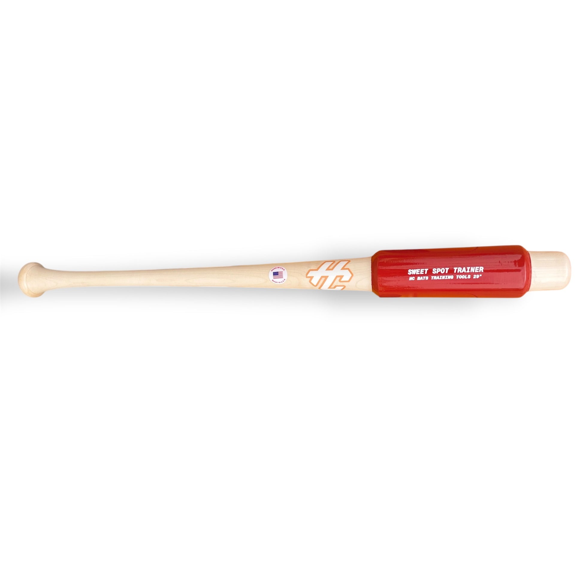 hc bats sweet spot training bat 29 inch maple baseball training bat for barrel accuracy and hitting drills