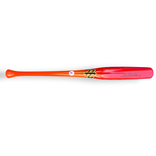 tb02 maple baseball bat 27.5 inch hc bats lightweight youth bat orange red